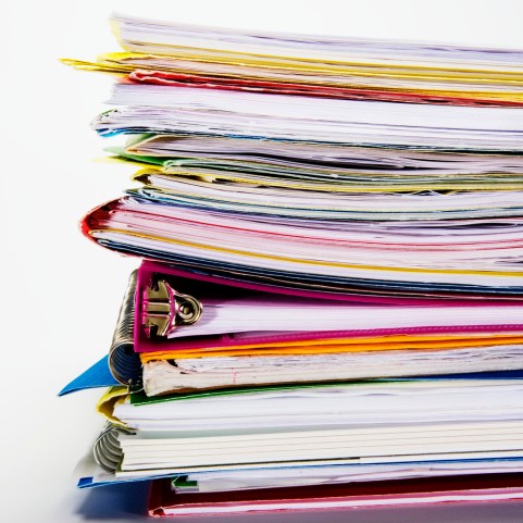 Stack of Documents --- Image by © Royalty-Free/Corbis